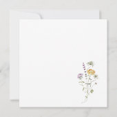 Sage Green Tea Party Baby in Bloom Baby shower Kaart (Achterkant)