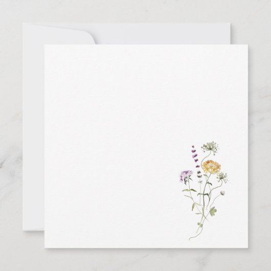 Sage Green Tea Party Baby in Bloom Baby shower Kaart (Achterkant)