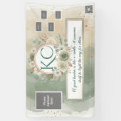 Sage Green Teacher Appreciation Photo Banner (Verticaal)