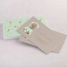 Sage Green Teddy Bear Baby shower Gift Registry