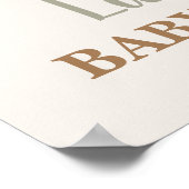 Sage Green Teddy Bear Baby shower Welkomstbord Poster (Hoek)