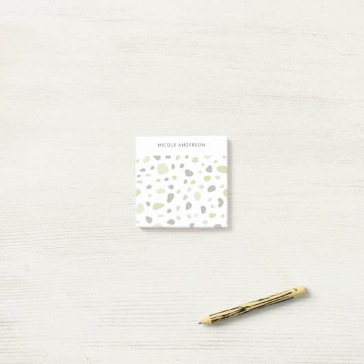 Sage Green Terracotta Personalized Post-it® Notes (Op bureau)