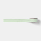 Sage Green Texture Stripe Grosgrain Ribbon 1,5 inc Lint (Voorkant)