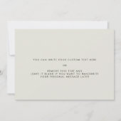 Sage green to my Maid of Honor bruiloft day card Kaart (Achterkant)