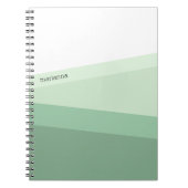 Sage Green Tones Geometric Pattern Notitieboek (Voorkant)