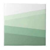 Sage Green Tones Geometric Pattern Tegeltje (Voorkant)
