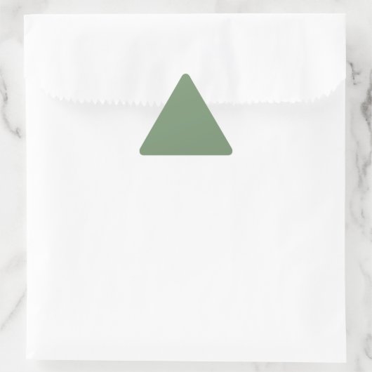 Sage Green Triangle-Sticker Sticker (Tas)