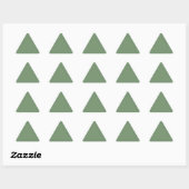 Sage Green Triangle-Sticker Sticker (Vel)