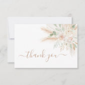 Sage Green Tropical bedankt je kaart (Voorkant)