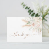 Sage Green Tropical bedankt je kaart (Staand voorkant)