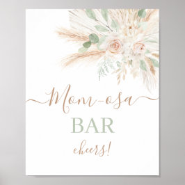 Sage Green Tropical Mimosa Bar-teken Poster