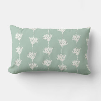 Sage Green Tulip Pattern Kussen