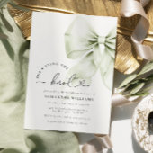 Sage Green Tying the Knot Vrijgezellenfeest Kaart