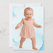 Sage Green Underwater Seashell Foto Verjaardag Kaart (Achterkant)