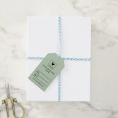 Sage Green Uw Logo Social Media Prijs Cadeaulabel (Met Touw)