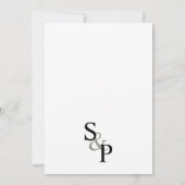  Sage Green Venue Illustratie Trouwen Kaart (Achterkant)