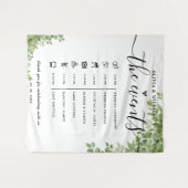 Sage Green verlaat Orde van Evenementen Elegant Hu Wandkleed (Voorkant (horizontaal))