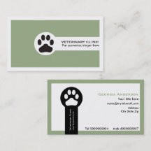 Sage green Vet/Veterinary Clinic minimalist