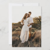  Sage Green Victoriaans Fotobruiloft Save The Date (Achterkant)