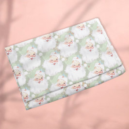 Sage Green vintage santa claus winnaar kerst Fleece Deken