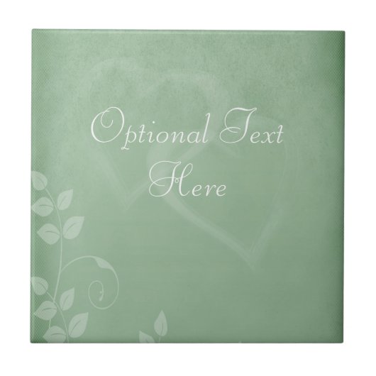 Sage Green Vintage Tegeltje (Voorkant)