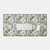 Sage Green Watercolor French Country Olive Bureaumat (Keyboard & Muis)