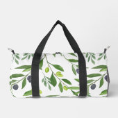 Sage Green Watercolor French Country Olive Pattern Plunjezak (Voorkant)