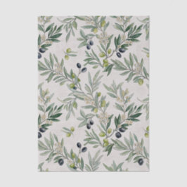 Sage Green Watercolor French Country Olive Tissuepapier