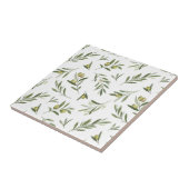 Sage Green Watercolor Olives Tegeltje (Zijkant)