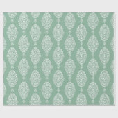 Sage Green Watercolor Pattern Cadeaupapier (Vlak)
