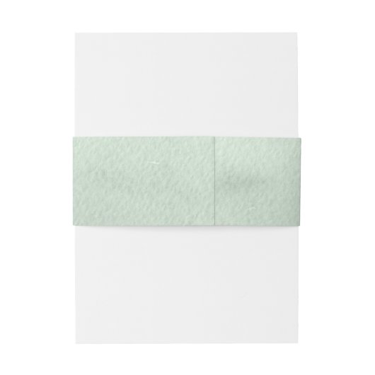 Sage Green Waterverf gepersonaliseerde bruiloft Uitnodigingen Wikkel (Achterkant Voorbeeld)