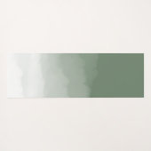 Sage Green Waterverf Ombre Yogamat (Achterkant (horizontaal))