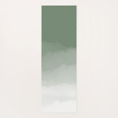 Sage Green Waterverf Ombre Yogamat (Achterkant)