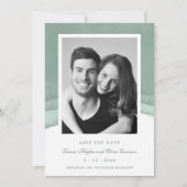 Sage Green Waterverf Wedding Save the Date Kaart (Voorkant)