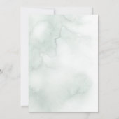 Sage Green Waterverf Willow Branch Photo Lijst Kaart (Achterkant)