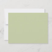Sage Green Wavy Frame Note Card Kaart (Achterkant)