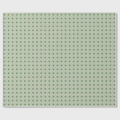 Sage Green Weave Pattern Cadeaupapier (Vlak)