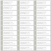 Sage Green Wedding 30 Guest Adresetiketten Sticker (Voorkant)