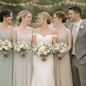 Sage Green Wedding Attire Color Palette Card  Kaart