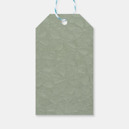 Sage Green Wedding Bedankt Cadeaulabel (Achterkant)