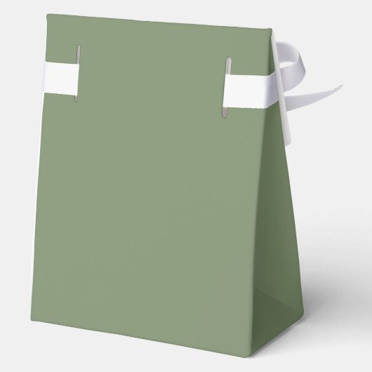 Sage Green Wedding Bedankt Favoriete Box Bedankdoosjes (Achterkant)