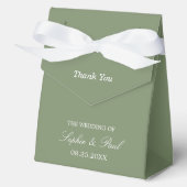 Sage Green Wedding Bedankt Favoriete Box Bedankdoosjes (Voorkant)