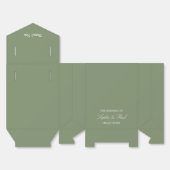 Sage Green Wedding Bedankt Favoriete Box Bedankdoosjes (Ongevouwen)