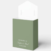 Sage Green Wedding Bedankt Favoriete Box Bedankdoosjes (Open)