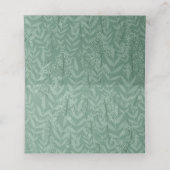Sage Green Wedding  Botanical Plaatskaartje (Binnenkant ongevouwen)