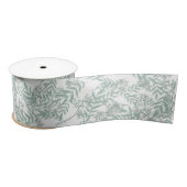 Sage Green Wedding  Botanical Satijnen Lint (Spoel)