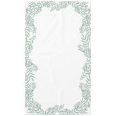 Sage Green Wedding  Botanical Tafelkleed (Voorkant)