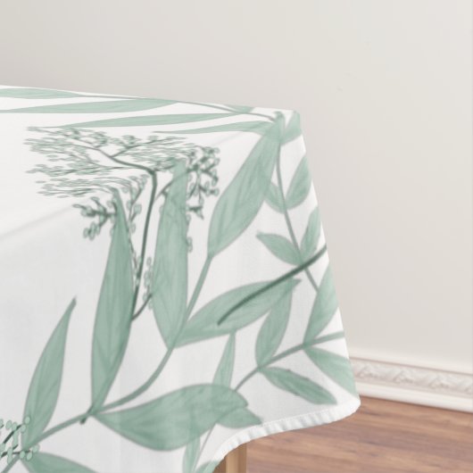 Sage Green Wedding  Botanical Tafelkleed (Voorbeeld)