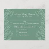 Sage Green Wedding  Briefkaart RSVP (Voorkant)