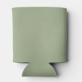 Sage Green Wedding Can Cooler (Achterkant)